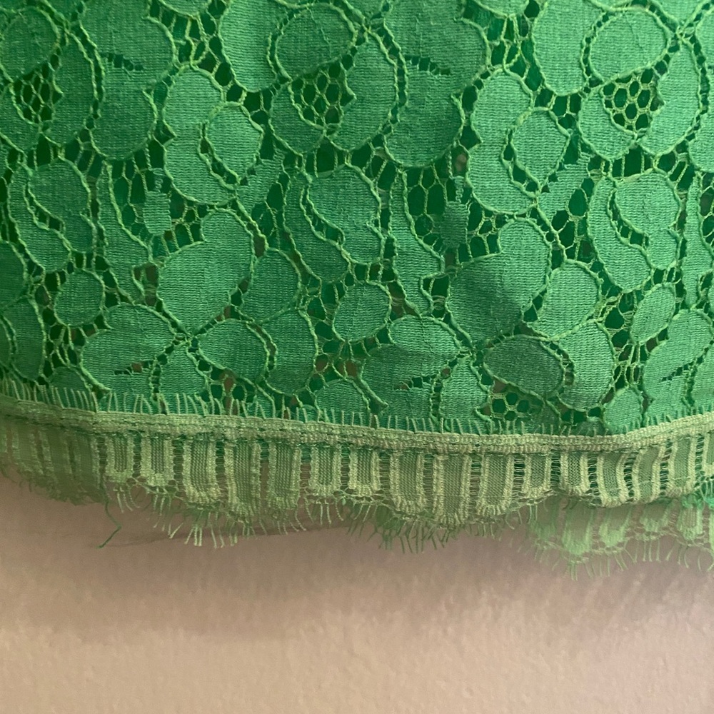 ANTHROPOLOGIE Green Lace Shirt - Picture 3 of 5